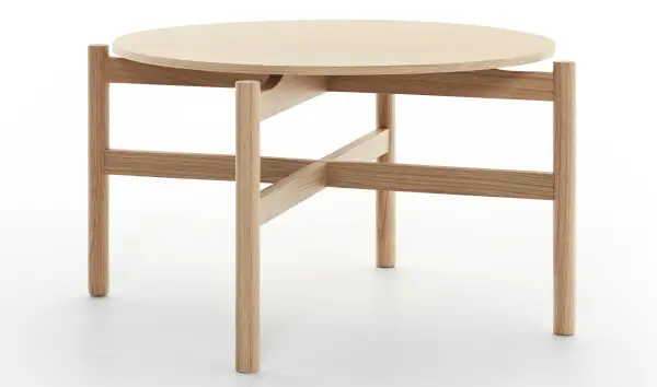 Mesa de centro roble macizo Bud
