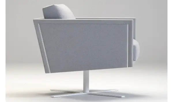 Sillón giratorio metal pintado Afrika