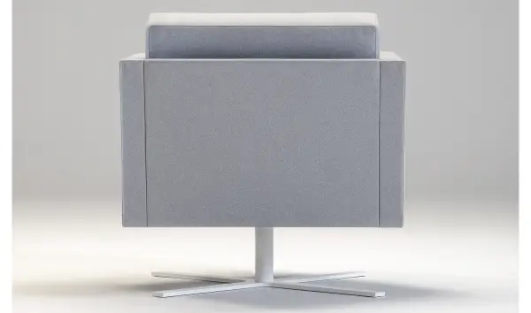 Sillón giratorio metal pintado Afrika