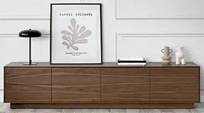 Mesa de televisión 2 cajones nórdica Jarpe