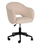 Silla de oficina crema Simoa