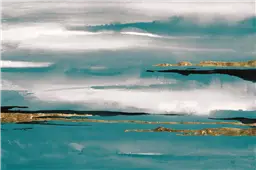 Cuadro canvas gilded storm