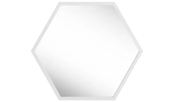 Espejo roble hexagonal nórdico Osaka