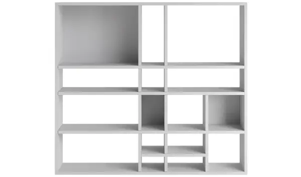 Librería roble nórdica Neoplasticista