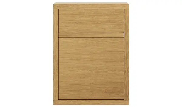 Mesita de noche roble 1 puerta nórdica Osaka