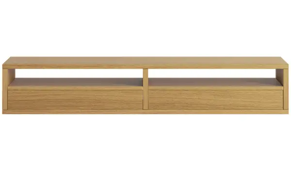Mueble tv roble 2 cajones nórdico Sendai