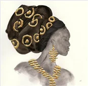 Cuadro canvas headdress beauty I Cuadro canvas headdress beauty I