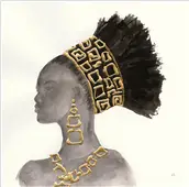 Cuadro canvas headdress beauty II