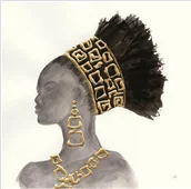 Cuadro canvas headdress beauty II