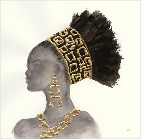 Cuadro canvas headdress beauty II