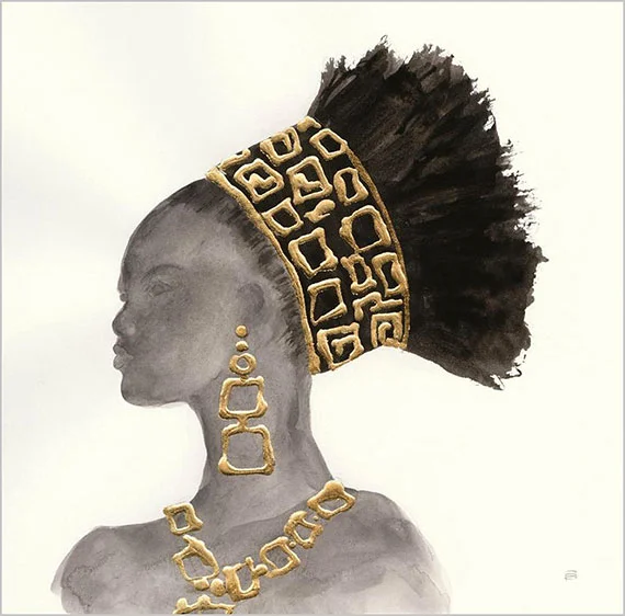 Cuadro canvas headdress beauty II
