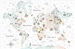 Cuadro canvas world traveler