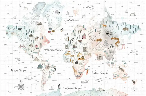 Cuadro canvas world traveler