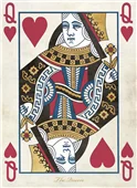 Cuadro canvas queen of hearts