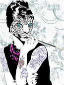 Cuadro canvas smoking diva Cuadro canvas smoking diva
