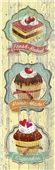 Cuadro canvas fresh baked cupcakes