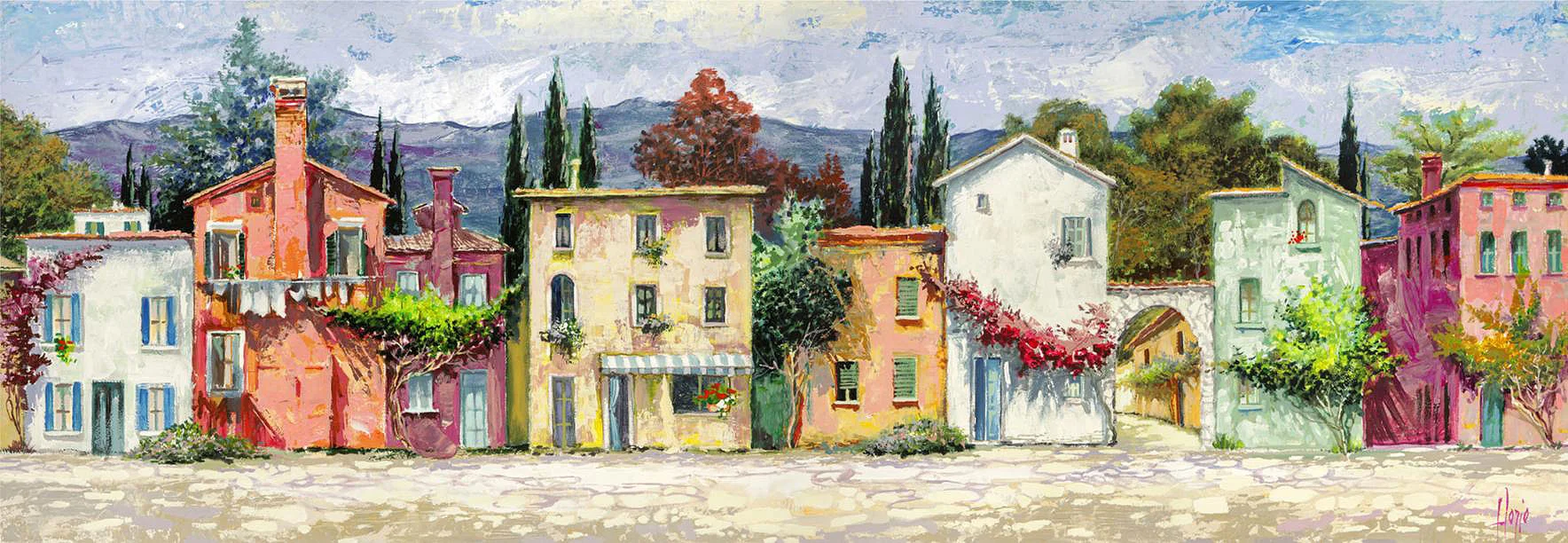 Cuadro canvas paese italiano