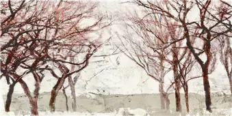 Cuadro canvas rusty trees