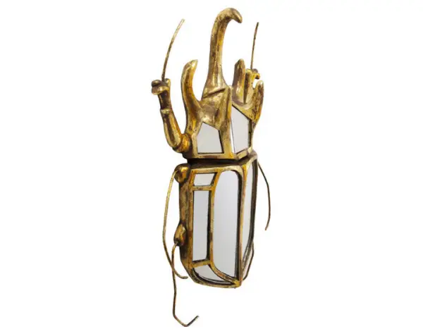 Figura decorativa espejo Escarabajo