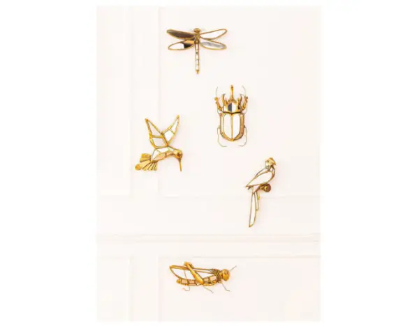Figura decorativa espejo Escarabajo
