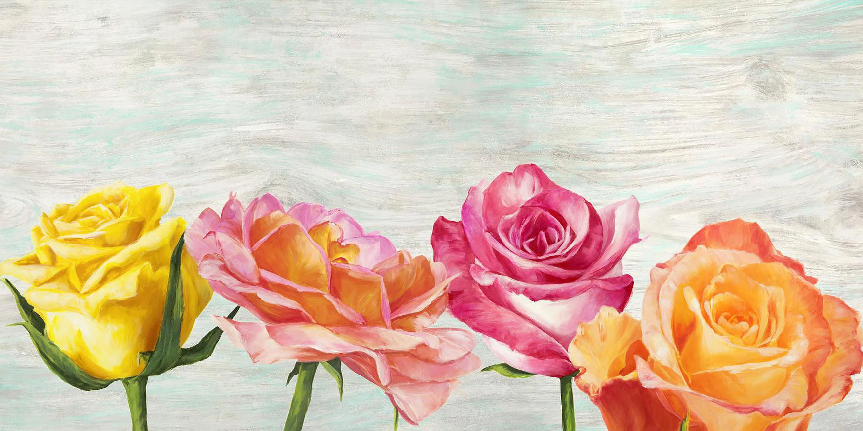Cuadro canvas funky roses