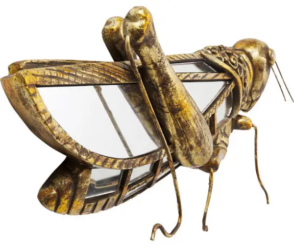 Figura decorativa espejo Saltamontes
