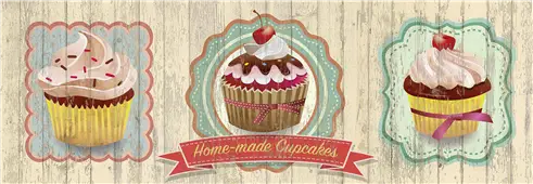Cuadro canvas fresh cakes
