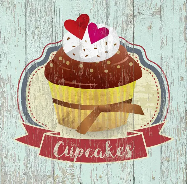 Cuadro canvas cupcakes