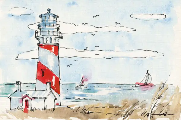 Cuadro canvas coastal life I
