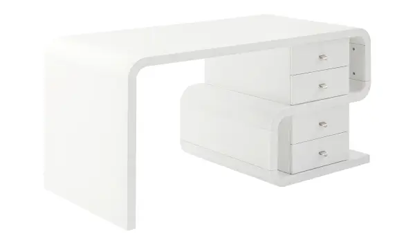 Mesa de escritorio White Club Snake
