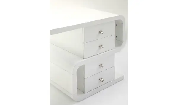 Mesa de escritorio White Club Snake