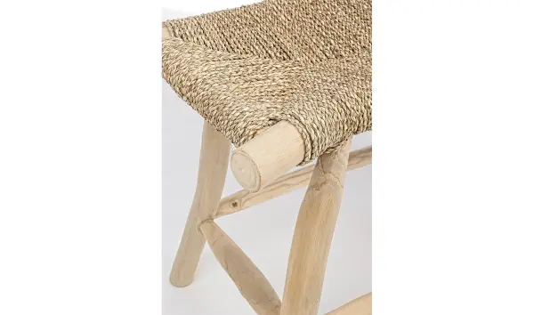 Taburete fibra natural Bow