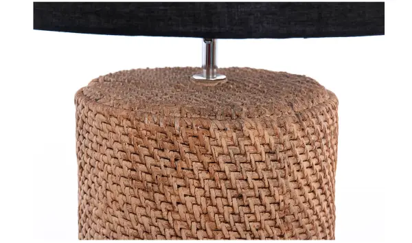 Lámpara de sobremesa cerámica natural y marrón