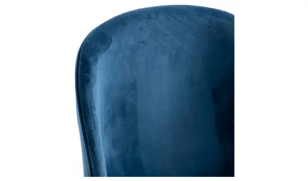 Silla terciopelo azul metal dorado
