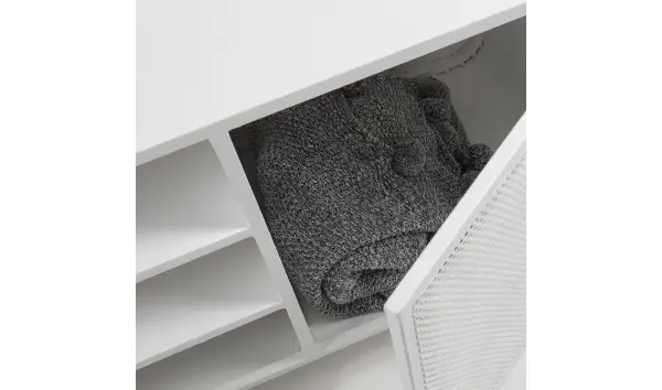 Mueble tv industrial blanco Rita