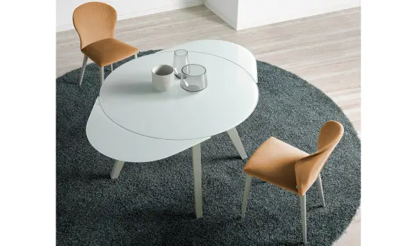 Mesa de comedor redonda extensible Alessia