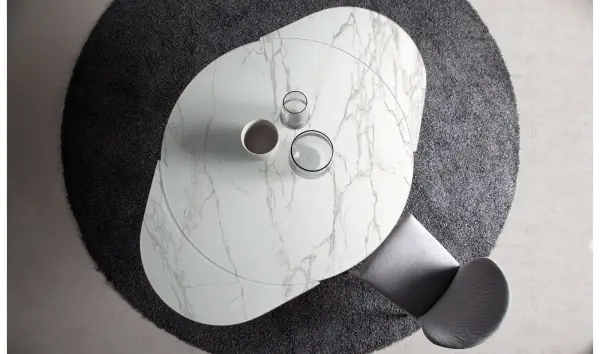 Mesa de comedor redonda extensible Alessia
