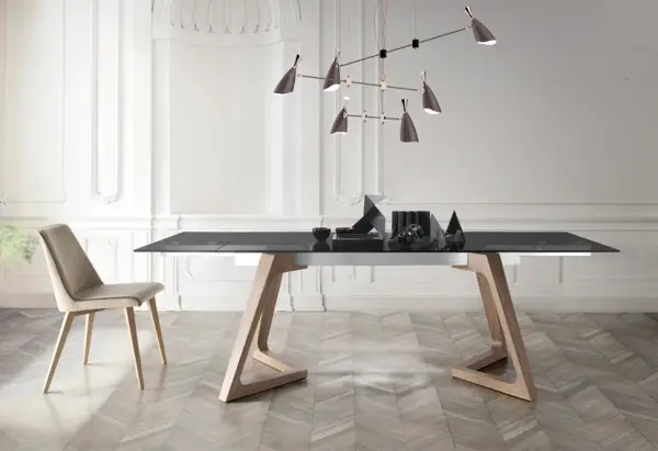 Mesa de comedor extensible porcelánico Nil