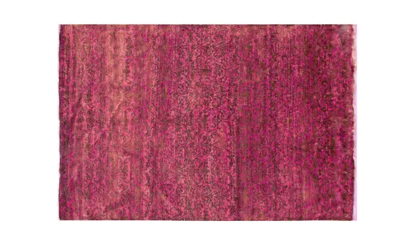 Alfombra Damask hecha a mano seda