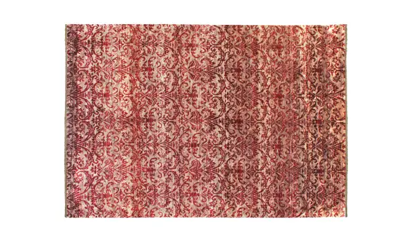 Alfombra Damask hecha a mano seda