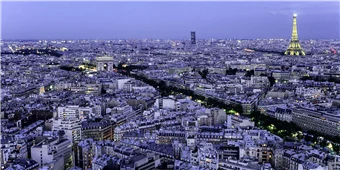 Cuadro canvas vista aerea paris Cuadro canvas vista aerea paris