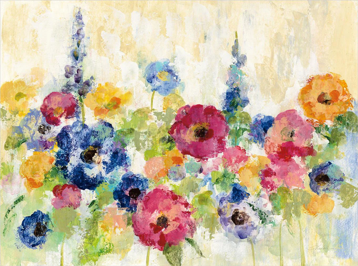 Cuadro canvas sunshine field flowers