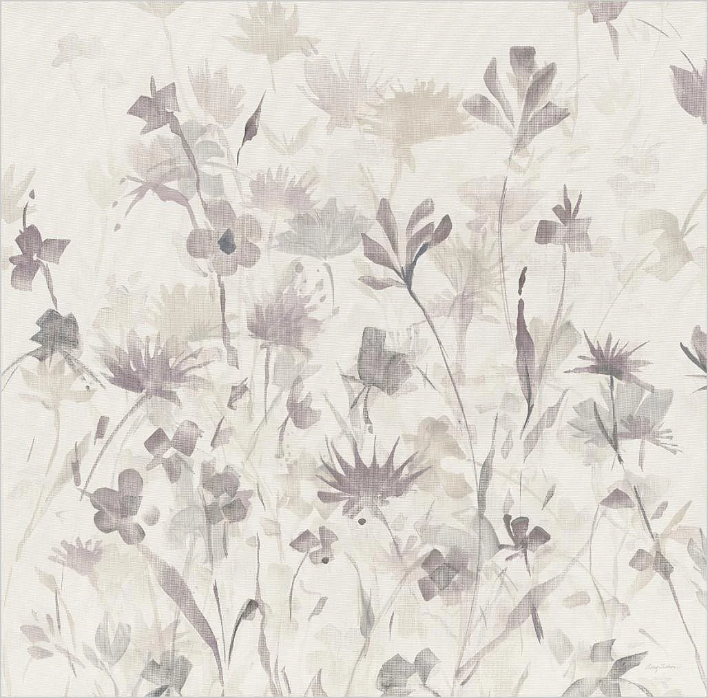 Cuadro canvas garden shadows IV purple grey