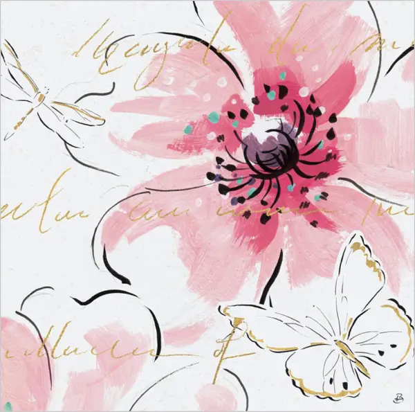 Cuadro canvas simply pink III