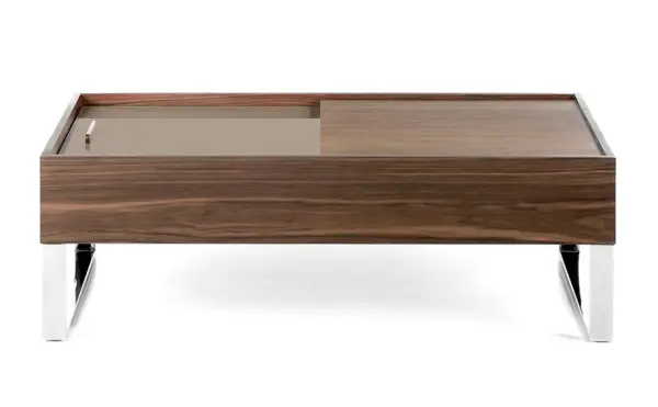 Mesa de centro nogal y lacado Porti