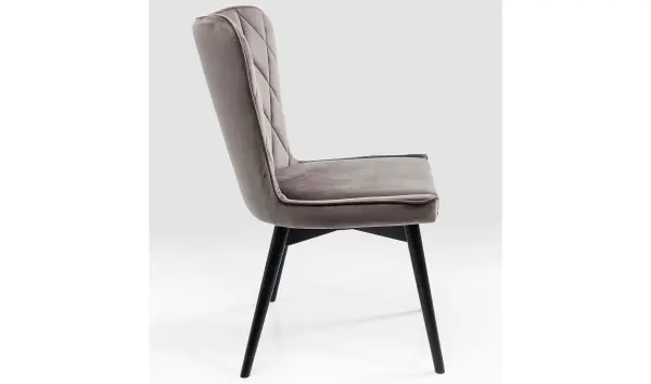Silla velvet gris Marsal