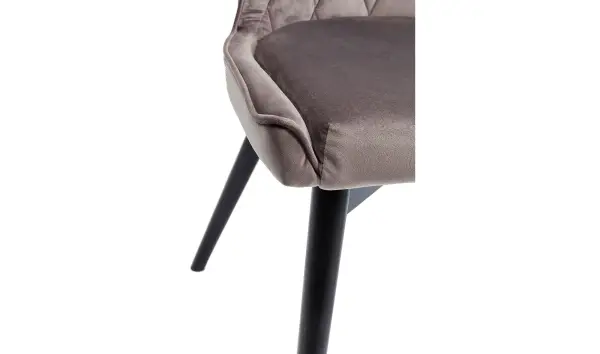 Silla velvet gris Marsal