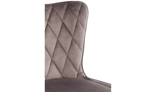 Silla velvet gris Marsal