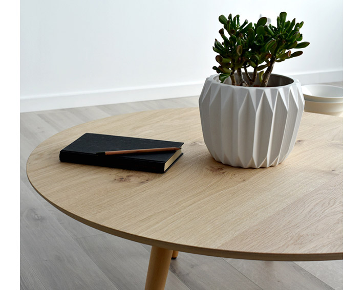 Mesa de centro nordica patas conicas Luna