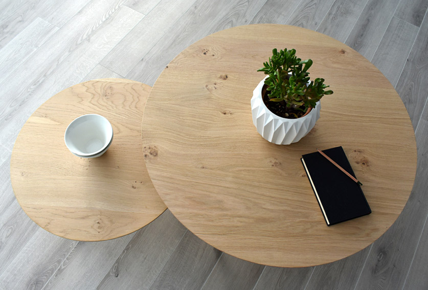 Mesa de centro nordica patas conicas Luna
